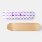 Londen in Paars Skateboard (Horizontaal)
