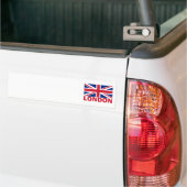 Londen in Red Bumpersticker (Op Truck)
