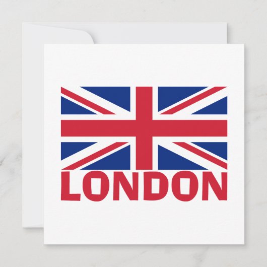 Londen in Red Kaart (Voorkant)