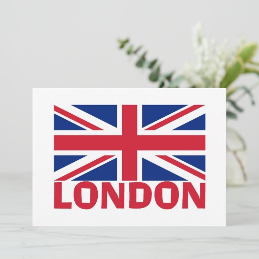 Londen in Red Kaart (Staand voorkant)