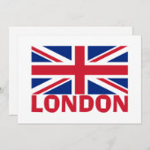 Londen in Red Kaart (Voorkant / Achterkant)