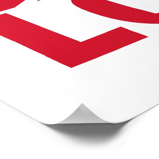 Londen in Red Poster (Hoek)