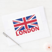 Londen in Red Rechthoekige Sticker (Envelop)