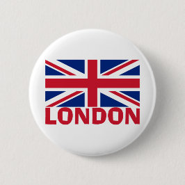 Londen in Red Ronde Button 5,7 Cm