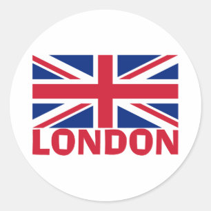 Londen in Red Ronde Sticker