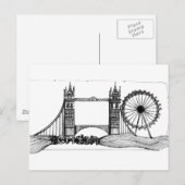Londen in tangles briefkaart (Voorkant / Achterkant)