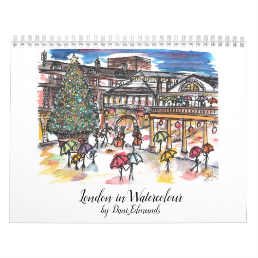 Londen in Waterverf 2021 Agenda Kalender (Hoes)