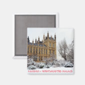 Londen in Winter, Westminster (Fridge Magnet) Magneet (Voorkant / Achterkant)