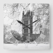 Londen in Winter, Westminster Palace, Parlement Vierkante Klok (Voorkant)