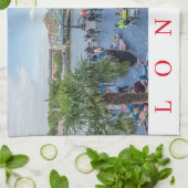 Londen in zomertheekdoek theedoek (Gevouwen)