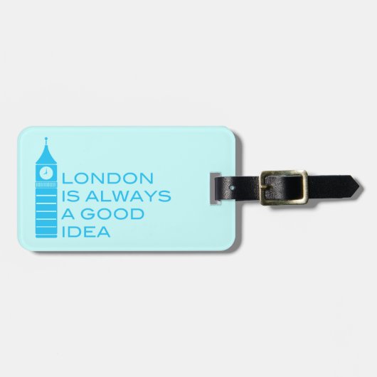 Londen is altijd een goed ideaal Bagagelabel (Voorkant horizontaal)