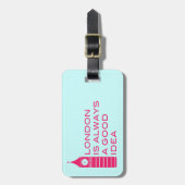 Londen is altijd een goed ideaal Bagagelabel (Voorkant verticaal)