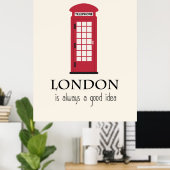 Londen is altijd een goed idee poster (Thuiskantoor)