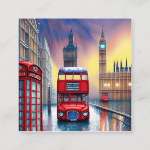 Londen is de hoofdstad van Engeland Vierkante Visitekaartje