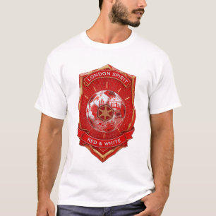 Londen is Rood, Londen Erfgoed. Voetbal Cadeau T-shirt