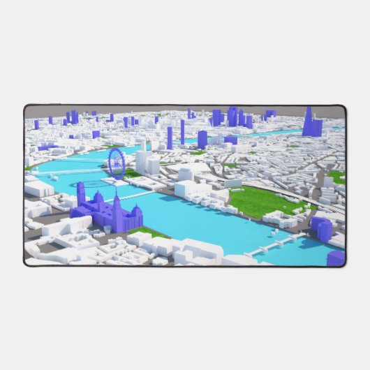 Londen Kaart Deskmat 2015 Bureaumat (Voorkant)