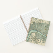  Londen Kaart Gelijnd Notitieboek (Binnen)