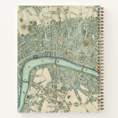  Londen Kaart Gelijnd Notitieboek (Achterkant)