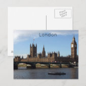 Londen, Kamers van het Briefkaart van het Parlemen (Voorkant / Achterkant)