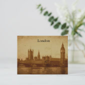Londen, Kamers van het Briefkaart van het Parlemen (Staand voorkant)