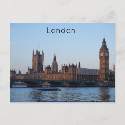 Londen, Kamers van het Briefkaart van het Parlemen (Voorkant)