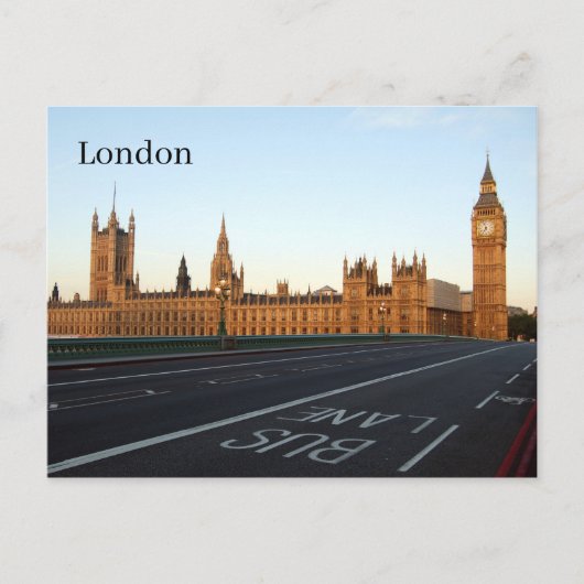 Londen - Kamers van het Parlement Briefkaart (Voorkant)