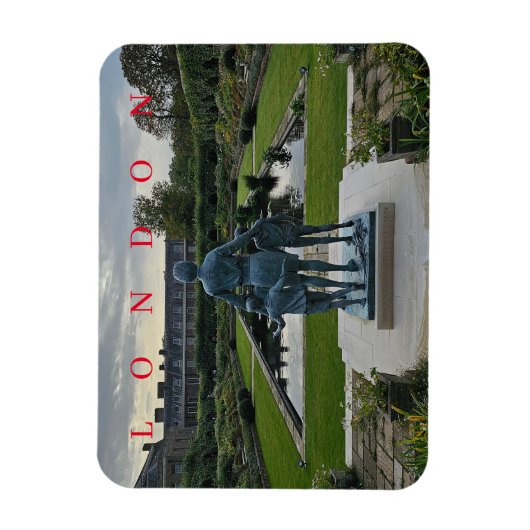 Londen Kensington Palace Gardens uitzicht magneet (Verticaal)