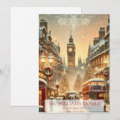 Londen Kerstkaart – Londense Kerstscène (Voorkant / Achterkant)