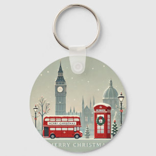 Londen Kerstmis   Big Ben & Feestelijk Londen Sleutelhanger