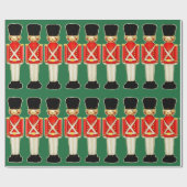 Londen Kerstmis Cadeaupapier (Vlak)