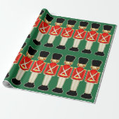 Londen Kerstmis Cadeaupapier (Uitgerold)