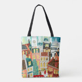Londen kerststad  tote bag (Achterkant)