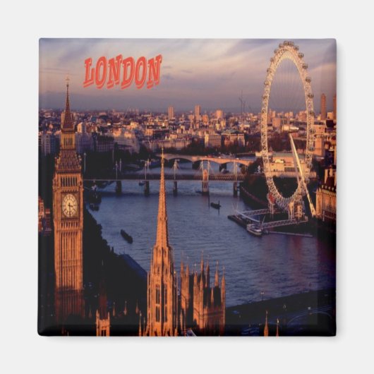 Londen koelkastmagneet Souvenir Magneet (Voorkant)