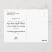 Londen Landmarks Travel-Thema Print Briefkaart (Achterkant)