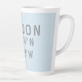 Londen Latitude & Lengtegraad Latte Mok (Rechts)