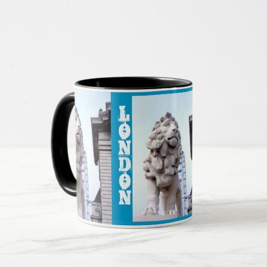 Londen Leeuwenstandbeeld Mok (Voorkant links)