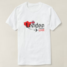 Londen LHR Airport Code T Shirt