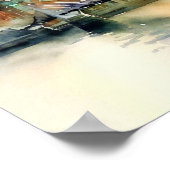 Londen- London's Millennium Bridge (C), Waterverf Poster (Hoek)