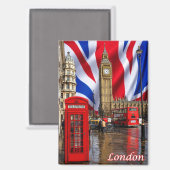 LONDEN, MAGNEET (Voorkant / Achterkant)
