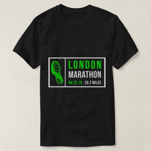 Londen Marathon 2018 T-shirt (Design voorkant)