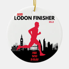 Londen Marathon Finisher Running Keepsake Gift Keramisch Ornament