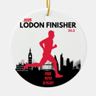 Londen Marathon Finisher Running Keepsake Gift Keramisch Ornament
