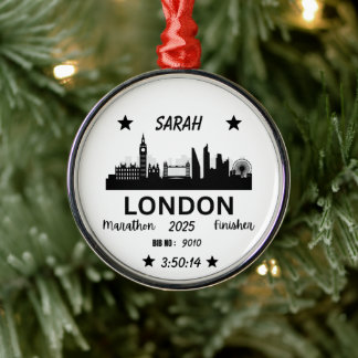 Londen Marathon Finisher Running Keepsake Gift Metalen Ornament