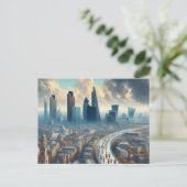 Londen marathon  minimalistisch reizen briefkaart (Staand voorkant)