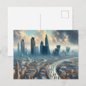 Londen marathon  minimalistisch reizen briefkaart (Voorkant / Achterkant)