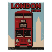 Londen met de bus perfect poster (Voorkant)