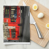 londen met een aanraking van kleur theedoek (Quarter Fold)