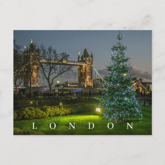 Londen met Kerst uitzicht ansichtkaart Briefkaart (Voorkant)
