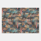 Londen met Kerstmis & Nieuwjaar in Waterverf Inpakpapier Vel (Voorkant 3)