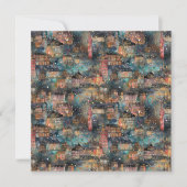 Londen met Kerstmis & Oud en Nieuw in waterverf Feestdagenkaart (Voorkant)